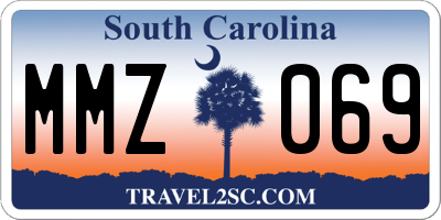 SC license plate MMZ069