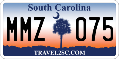 SC license plate MMZ075