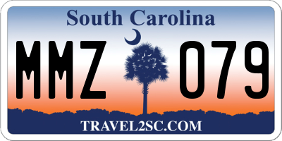 SC license plate MMZ079