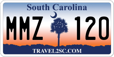 SC license plate MMZ120