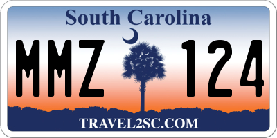 SC license plate MMZ124