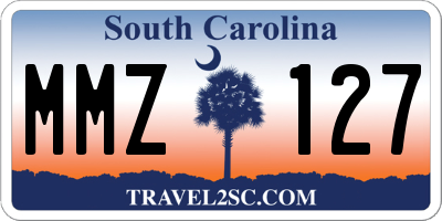 SC license plate MMZ127
