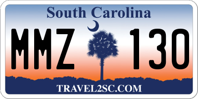 SC license plate MMZ130
