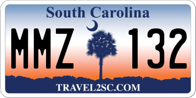 SC license plate MMZ132