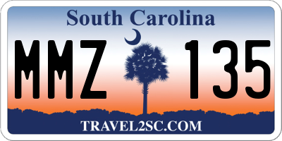SC license plate MMZ135