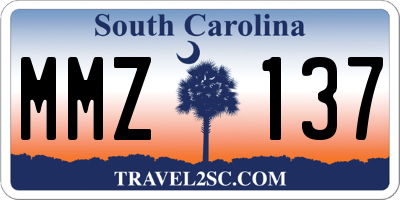 SC license plate MMZ137