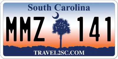 SC license plate MMZ141