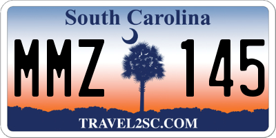 SC license plate MMZ145