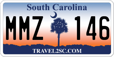 SC license plate MMZ146