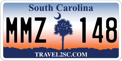 SC license plate MMZ148