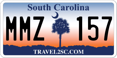 SC license plate MMZ157