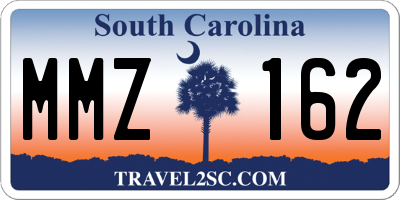 SC license plate MMZ162