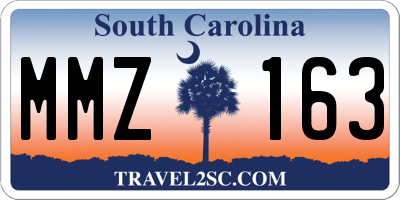 SC license plate MMZ163