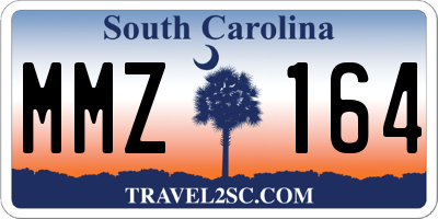 SC license plate MMZ164
