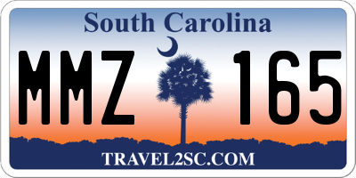 SC license plate MMZ165