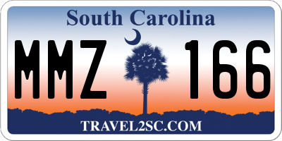 SC license plate MMZ166