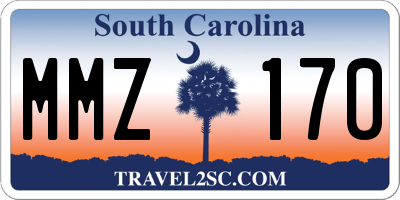SC license plate MMZ170