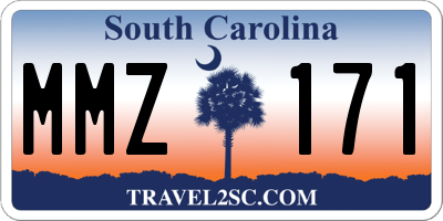SC license plate MMZ171