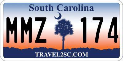 SC license plate MMZ174