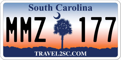 SC license plate MMZ177
