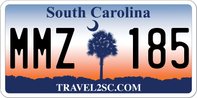 SC license plate MMZ185