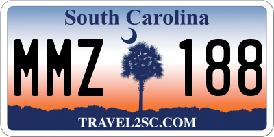 SC license plate MMZ188