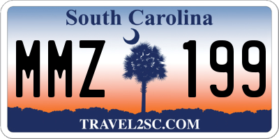 SC license plate MMZ199