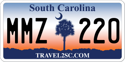 SC license plate MMZ220