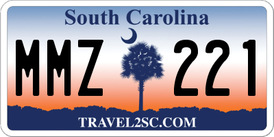 SC license plate MMZ221