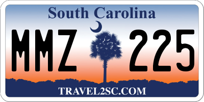 SC license plate MMZ225