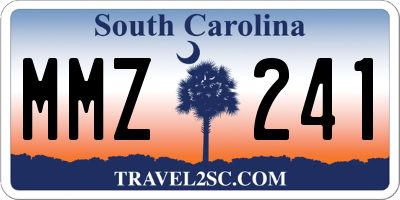 SC license plate MMZ241