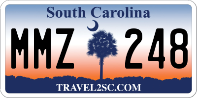SC license plate MMZ248