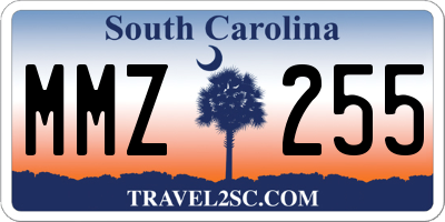 SC license plate MMZ255