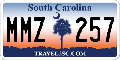 SC license plate MMZ257