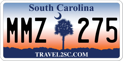 SC license plate MMZ275