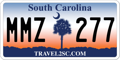 SC license plate MMZ277