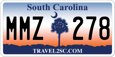 SC license plate MMZ278