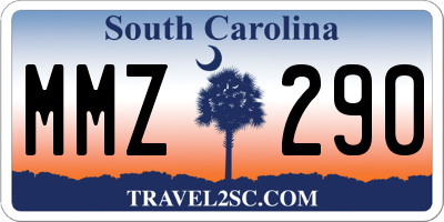 SC license plate MMZ290