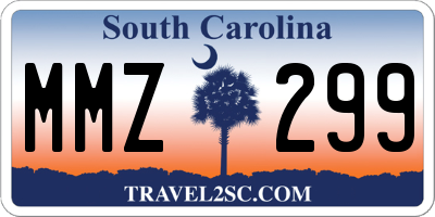 SC license plate MMZ299