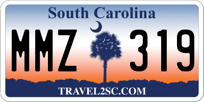 SC license plate MMZ319