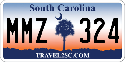 SC license plate MMZ324