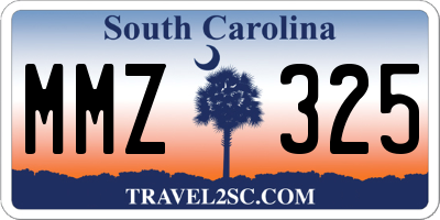 SC license plate MMZ325