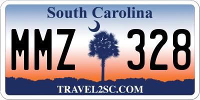 SC license plate MMZ328