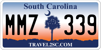 SC license plate MMZ339