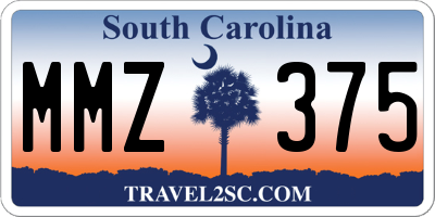 SC license plate MMZ375