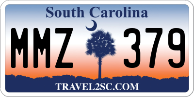 SC license plate MMZ379