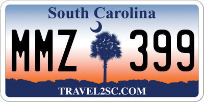 SC license plate MMZ399
