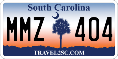 SC license plate MMZ404