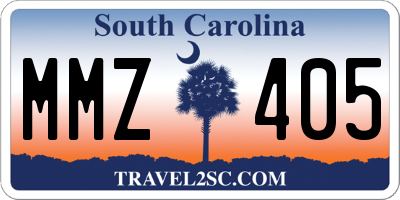 SC license plate MMZ405