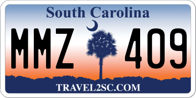SC license plate MMZ409